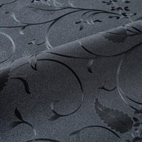 ORON DECO Film de Verre Décoratif Noir Adhésif Effet Givré Amovible et Étanche pour Fenêtre, Idéal pour Salle de Bain et Décoration Intérieure