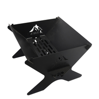 Poêle à bois pliable en acier au carbone Luling HP280X portable, foyer ultra-léger, barbecue pour les aventures en plein air