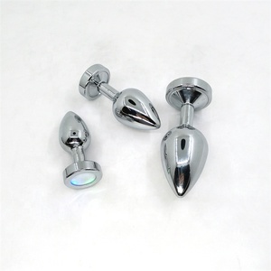 LED colorati giocattoli del sesso anale Butt <span class=keywords><strong>Plug</strong></span> con pietre di cristallo <span class=keywords><strong>vendita</strong></span> calda vibratore <span class=keywords><strong>Plug</strong></span> anale in Silicone - Product Image 5