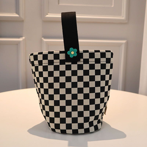 Bolso de lona a cuadros, elegante y sencillo, bolso artístico - Product Image 6