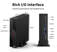 Mini PC Acer, processeur Intel I3-7100, double cœur, 3,9 GHz, DDR4 8 Go, SSD 256 Go, mini ordinateur de bureau avec Type-C