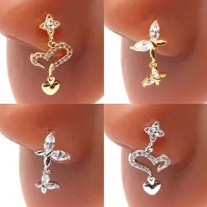 Gaby-Clous de nez en acier inoxydable, anneau de nez de lapin, bijoux de piercing, vente en gros, haute qualité, nouveau design
