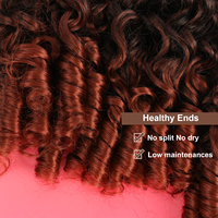 Extensions de cheveux Julianna Wholesale 9X 6X Bio Protein Organic Fiber Synthetic Packet Hair Jerry Curly Wave Burmese Curls Bundles