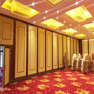 Banquet Hall Acoustic Movable Wooden Soundproof Sliding Room Folding Partition Wall