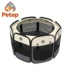 Petop Corral Plegable Portátil <span class=keywords><strong>para</strong></span> <span class=keywords><strong>Perros</strong></span> y Gatos con Techo Panorámico, Malla Transpirable, <span class=keywords><strong>para</strong></span> Animales Pequeños, Uso en Verano, Mascotas - Product Image 1