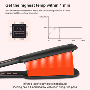 Vente en gros de votre logo fer à lisser plat professionnel à infrarouge fer à lisser outils de coiffure <span class=keywords><strong>plancha</strong></span> de cabello - Product Image 2