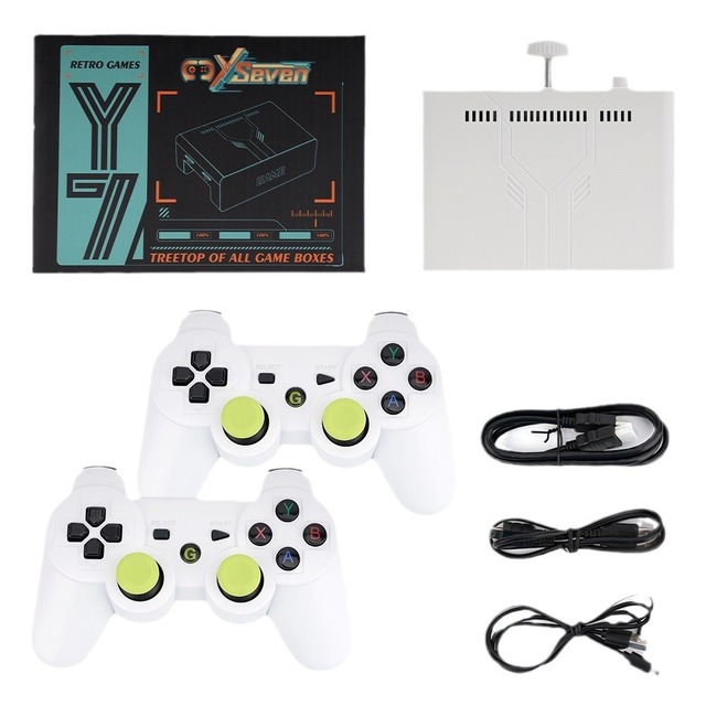New Y7 4K Video Console 128G 256G Linux System TV Gaming Box Wireless Controller 1080P Retro Game for N64 PS1