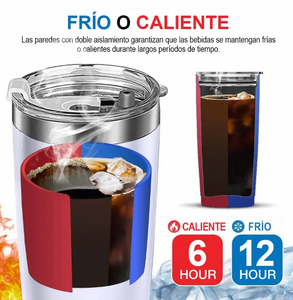 Vaso térmico VANOW de acero inoxidable de 20 oz con pajita y cepillo para viaje - Product Image 5