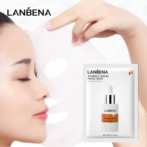 LANBENA-mascarilla Facial hidratante blanqueadora, vitamina C, elimina manchas, cuidado de la piel