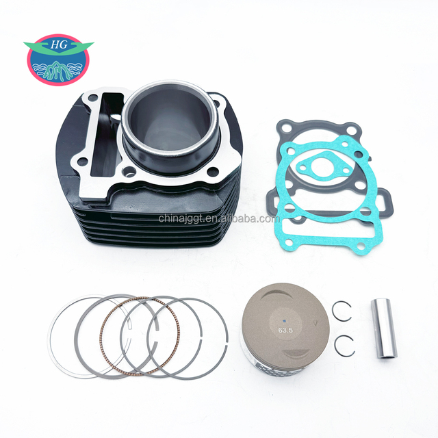 FZ16-K Bore 63.5mm 180CC Engine Parts Motorcycle Cylinder Piston Gasket Kit Yamaha Type Enlarged Cylinder Block Aluminum