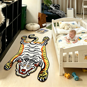 <span class=keywords><strong>Tappeto</strong></span> Morbido per Cameretta con Stampa 3D a Forma di Tigre, Grande <span class=keywords><strong>Tappeto</strong></span> Peluche a Forma di Tigre per Camerette e Camere da Letto, <span class=keywords><strong>Tappeto</strong></span> per <span class=keywords><strong>Bambini</strong></span> - Product Image 1