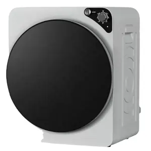 Máquina de secagem de ar compacta 3kg, cor branca com controle eletrônico da porta preta
