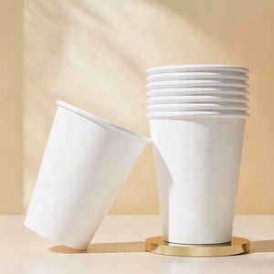 Gobelets à café en gros personnalisés, imprimés, à paroi simple, jetables, pour boissons chaudes et froides, en papier - Product Image 1