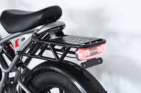 Vélo électrique hybride DISIYUAN Super 9, style rétro vintage 73, pneus larges de 20 pouces, 500W, 48V, 15AH/25AH, longue autonomie, vitesse maximale de 60 km/h, vélo électrique
