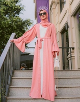 Aschulman personnalisé 2023 manches bouffantes perlées vêtements islamiques Abaya Arabie Saoudite pour les femmes Turkis