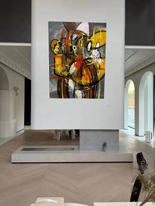 Modern Art Decoration Ornaments Oil Painting Home Wood Decor <b>Wall</b> <b>for</b> Hotel Living Room Apartment Y010 Wood Oil Painting Home De - Product Image 3