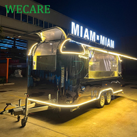 WECARE Mobile Foodtruck Ice Cream Café Bar Fast Food Truck Remolque De Comida Mobile Food Trailers Cuisine entièrement équipée
