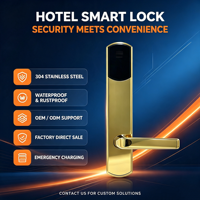Cerradura Electrónica Digital RFID para Hotel, Sistema de Cerradura Inteligente con Tarjeta, Material SUS 304, Panel Super Delgado para Habitaciones de Hotel