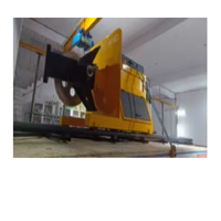 Machine à scier automatique à fil de 60 CV pour la découpe de blocs de granit et de marbre, équipement industriel de traitement de la pierre à haute efficacité