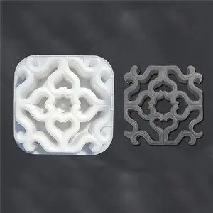 Khuôn Gạch Cổ Xi Măng Hình Vuông Khuôn Gạch Làm Tường Lối Đi Sân Vườn Khuôn Lát Bê Tông Nhựa Chạm Khắc 3D - Product Image 1