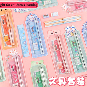 Ensemble de crayons d'école, gomme d'étudiant, taille-crayon, règle, ensemble de 5 pièces, papeterie, cadeau de fête <span class=keywords><strong>des</strong></span> enfants, fournitures d'apprentissage - Product Image 4