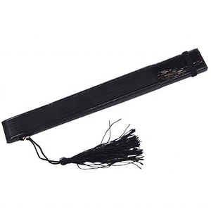 Éventail à main en bambou personnalisé de 21 cm Charmant élégant et moderne pour femme Éventail à main de poche pliant en soie de bambou fait main - Product Image 4