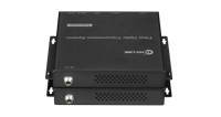 Konverter Ekstender Serat Optik Video ke Audio 10KM LC Siaran TV Langsung 40G Rate 1 Channel Forward 4K60Hz