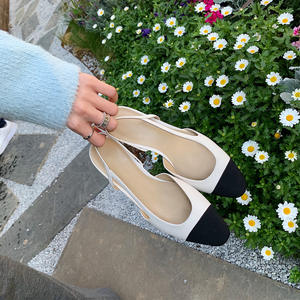 Sandalias planas con cabeza puntiaguda para mujer, zapatos de banda de una palabra de <span class=keywords><strong>moda</strong></span> romana, elegantes, para oficina, venta al por mayor, <span class=keywords><strong>verano</strong></span>, nuevas - Product Image 2