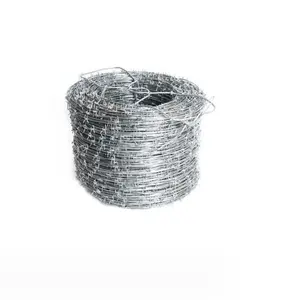 Filo di ferro spinato tessuto prezzo metro filo spinato rotolo di filo spinato corda spinosa zincata a caldo