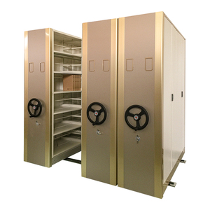 Metal Lockable <b>Office</b> Storage <b>Unit</b> Commercial Furniture Key Lock Design for High-density Ware Mobile Heavy Shelving System - Product Image 5