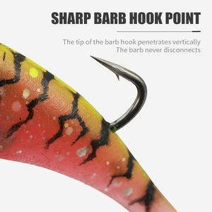 LUSHAZER – Leurre de Pêche Souple, Jig Plomb, Appât VIB en PVC, Leurre Artificiel Rotatif Dandinant avec Cuillère Métallique - Product Image 6