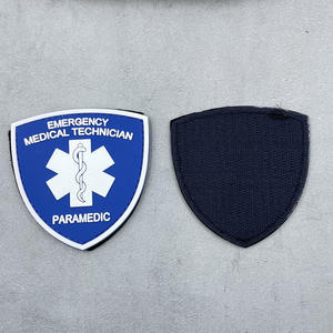 Parche Táctico de PVC 3D PARAMEDIC, Moldeado por Inyección, Colores Personalizables, Accesorios de Ropa para Rescate Médico de Emergencia YYQN - Product Image 2