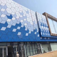 Revestimiento Metálico Perforado para Fachadas, Corte Láser 3D, Revestimiento de Aluminio Ignífugo para Muros Cortina, Venta al Por Mayor