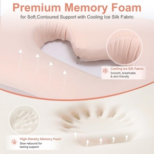 Oreiller de beauté anti-âge en tissu rafraîchissant pour dormeurs sur le ventre, oreiller anti-rides pour dormeurs latéraux - Product Image 3