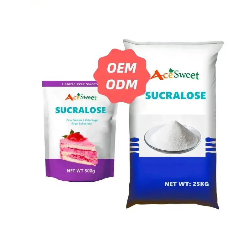 Großhandel Günstige Reine Sucralose Preis Keto-freundliche Hersteller von Sucralose Lebensmittel qualität Natürlicher Süßstoff Sucralose