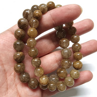 Bracelets en quartz rutile naturel de qualité supérieure, perles en cristal de quartz rutile entièrement argentées, en promotion