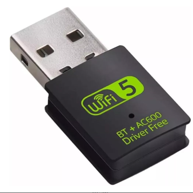 USB WiFi for  Adapter 600Mbps Dual Band 2.4/5GHz Mini WiFi Dongle for PC/Laptop External Receiver with Free Driver