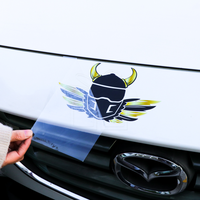 Autocollants de fenêtre de voiture en vinyle découpé sur mesure, amovibles, auto-adhésifs, réutilisables, résistants aux UV, écologiques