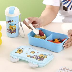 Lonchera de Dibujos Animados, Contenedor de Alimentos para Niños, Cajas y Recipientes de Almacenamiento, Lonchera <span class=keywords><strong>con</strong></span> Forma de Auto, Juego de Vasos - Product Image 6