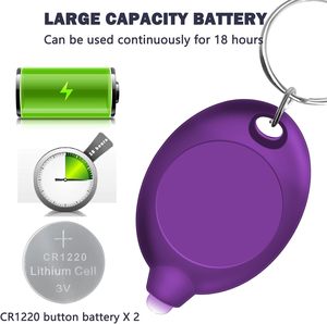 Promotion : Mini Lampe Torche UV LED Personnalisable à Prix Réduit, Lampe Porte-clés UV Simple avec Lumière Violette - Product Image 4