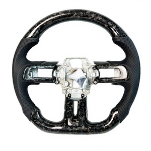 Vente directe d'usine pour Ford <span class=keywords><strong>Mustang</strong></span> <span class=keywords><strong>GT</strong></span> 2015-2023, style course, pour modèles Sheber, volant en fibre de carbone personnalisable - Product Image 1