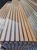 Paneles de Pared Acústicos de Listones de Madera de Fábrica Estándar de China a Precio Razonable
