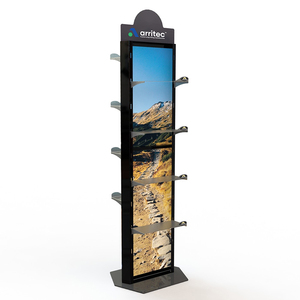 Tùy chỉnh đa Kệ thiết kế thương hiệu hiển thị đứng kim loại cửa hàng đồ đạc bán lẻ hiển thị sàn hiển thị Rack với phân vùng <span class=keywords><strong>Acrylic</strong></span> - Product Image 2