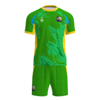 Jersey Sepak Bola Cetak Digital Kustom Tim China Unisex Dewasa 100% Poliester Anti-Bakteri Cepat Kering Bernapas UV Pendek