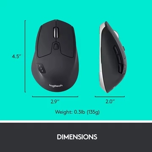 Hot Sale <strong>Logitech</strong> M720 Triathlon 2.4GHz Wireless BT USB <strong>Unifying</strong> <strong>Receiver</strong> 1000 DPI 8 Buttons Office Mouse - Product Image 6