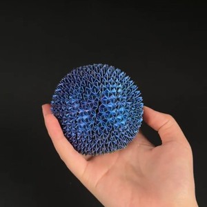 Pelota Antiestrés Sensorial Espiralada con Púas de Plástico PLA Impresa en 3D Personalizada, Juguete Sensorial Unisex para Mayores de 14 Años - Product Image 4