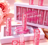 Nouveau lot de tubes vides pour gloss repulpant rose, en gros, pour cosmétiques à marque privée, produits de maquillage en vrac teintés pour les lèvres