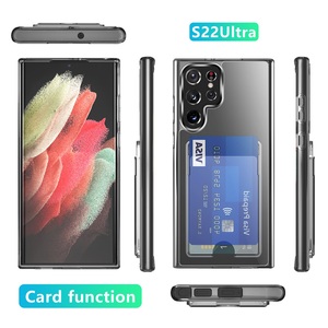 <span class=keywords><strong>เคส</strong></span>โทรศัพท์<span class=keywords><strong>ใส</strong></span>2 In 1 PC พร้อมช่องใส่การ์ด TPU,<span class=keywords><strong>เคส</strong></span>โทรศัพท์สำหรับ Samsung S21 S22 <span class=keywords><strong>Plus</strong></span> Ultra <span class=keywords><strong>Note</strong></span> <span class=keywords><strong>10</strong></span> <span class=keywords><strong>Plus</strong></span> 20 Pro - Product Image 2