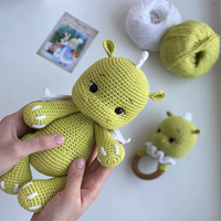 Peluche personnalisée Amigurumi Dinosaure au crochet Grande poupée Dinosaure Poupée Crochet personnalisée pour enfants