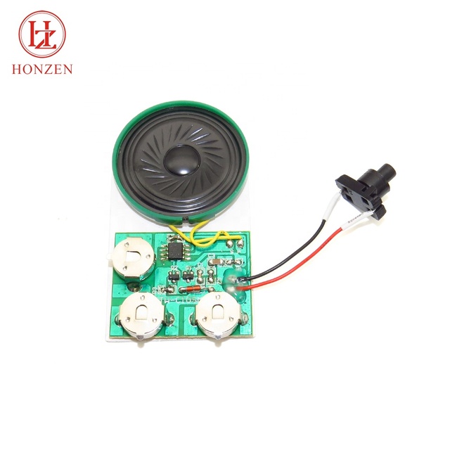 Programmable ic voice chip small battery power motion sensor recordable sound module for greeting card